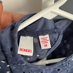 Bongo navy blue  see through top